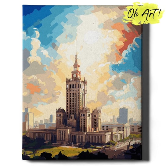 Malowanie Po Numerach 40x50cm Warszawa – Kreatywne Obrazy do Malowania po numerach z Rama Miasto Pejzaż – Oh Art! Oh Art!
