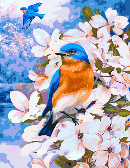 Malowanie po numerach 40x50cm Wiosenne ptaki Twoje Hobby