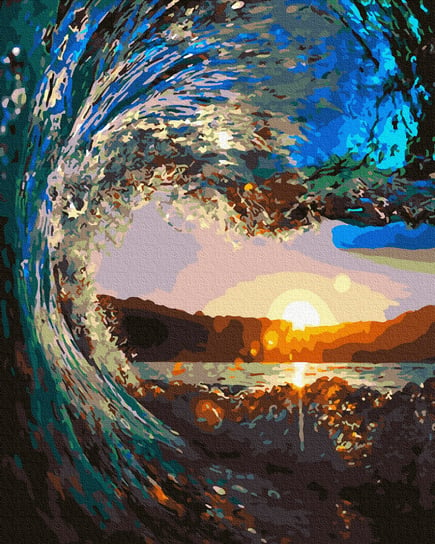 Malowanie po numerach 40x50cm, Zachód słońca nad morzem Twoje Hobby