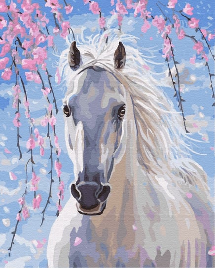 Malowanie Po Numerach Bez Ramy Biały Koń Twoje Hobby