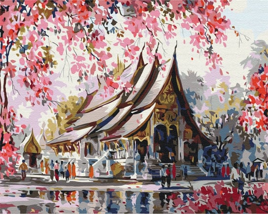 Malowanie po numerach Brushme 40x50cm, Thai Temple Brushme