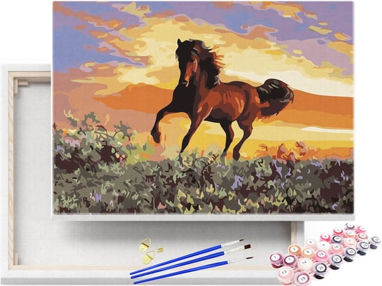 Malowanie po Numerach Dziki Koń na Wolności / beliart beliart