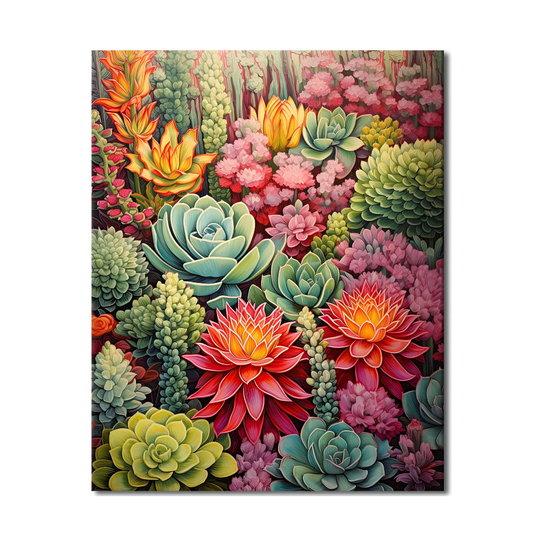 Diy Obraz Malowanie po Numerach Farbami Płótno DIY Obraz Ogród Kwiaty 40x50 cm ...