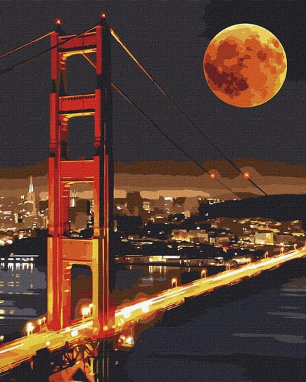 Malowanie po numerach. "Golden Gate" 40х50cm Ideyka