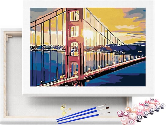 Malowanie po Numerach Golden Gate Bridge Francisco / beliart beliart