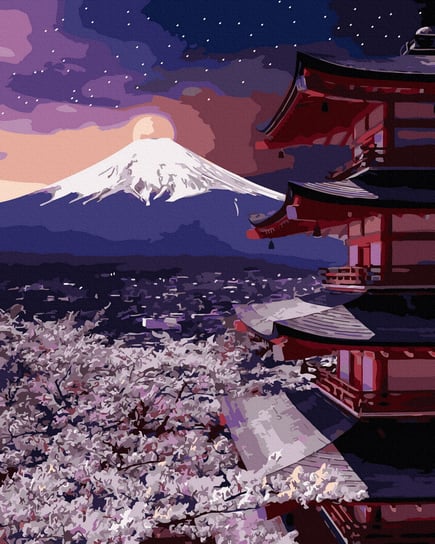 Malowanie Po Numerach Góra Fuji O Zachodzie Słońca Twoje Hobby