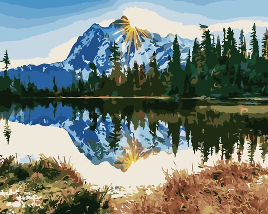 Malowanie po numerach Górskie jezioro ArtiFly