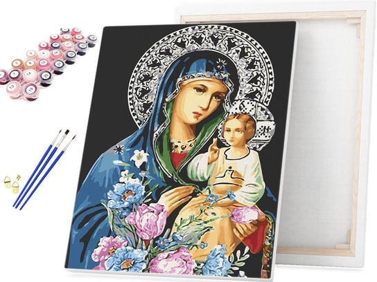 Malowanie po numerach Ikona Matki Boskiej Maryi / beliart beliart