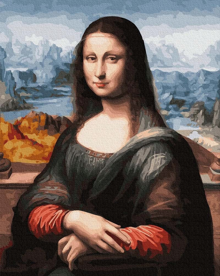 Malowanie po numerach iPicasso 40x50 cm bez ramy Mona Lisa. Leonardo da ...
