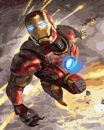 Malowanie po numerach, Iron Man 40x50 cm nerd hunters