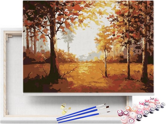 Malowanie po numerach Jesienny las 40x50 Blejtram / beliart beliart