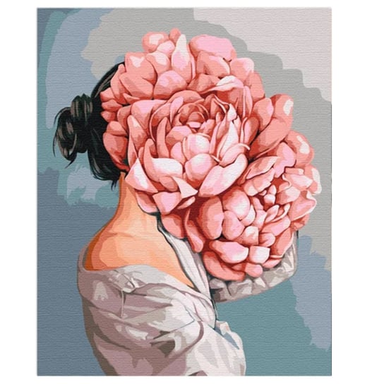 Malowanie Po Numerach - Kobieta Kwiat 40 x 50 cm nerd hunters
