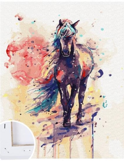 Malowanie po numerach Koń kolorowy 40 x 50cm 5572 Tony