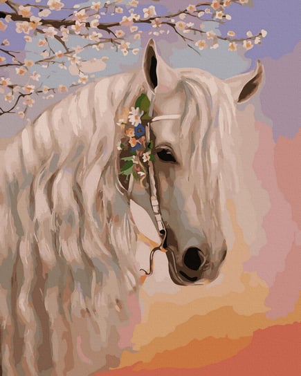 Malowanie Po Numerach Koń W Kwiatach Twoje Hobby