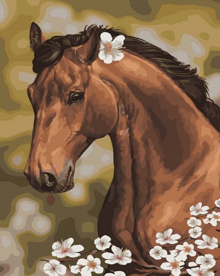 Malowanie Po Numerach Koń Z Rumiankiem Twoje Hobby