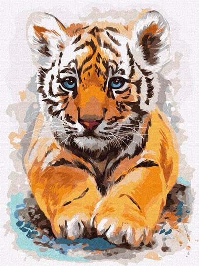 Malowanie po numerach. "Mały tygrysek" 30х40cm Ideyka
