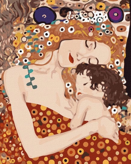 Malowanie po numerach. "Matka i dziecko ©Gustav Klimt" 40х50cm Ideyka