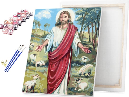Malowanie po numerach Miłosierdzie Chrystusa 40x50 / beliart beliart