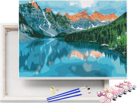 Malowanie po Numerach Moraine Lake w Kanadzie / beliart beliart