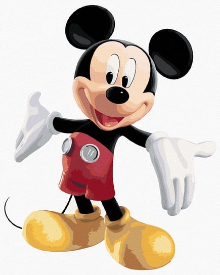 Malowanie po numerach - Myszka Mickey na białym tle - Obraz 40x50 Inna marka