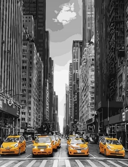 Malowanie po numerach New York taxi Brushme