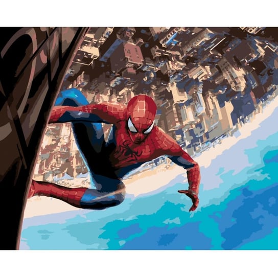 MALOWANIE PO NUMERACH Obrazy do malowania - Spiderman Marvel 50x40 cm nerd hunters