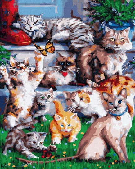 Malowanie po numerach Paczka Kotów ArtiFly