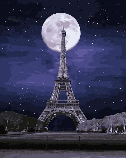 Malowanie Po Numerach Pełnia Księżyca W Paryżu Twoje Hobby
