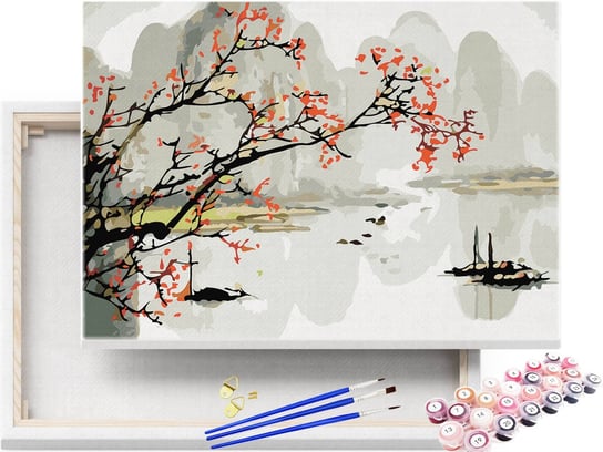 Malowanie po Numerach Piękny Pejzaż z Japonii / beliart beliart
