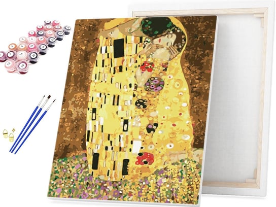 Malowanie po numerach Pocałunek Klimt 40x50cm RAMA / beliart beliart