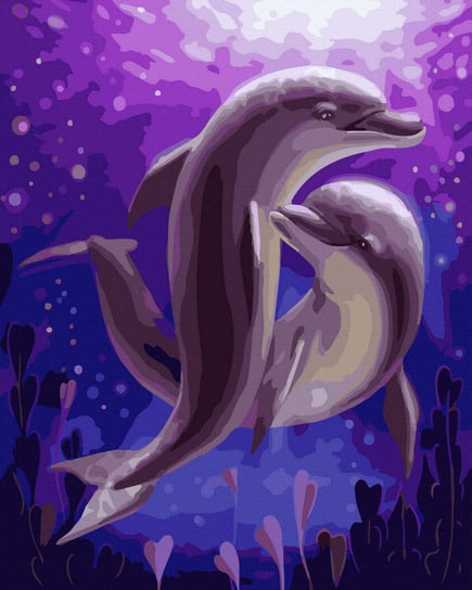 Malowanie Po Numerach Taniec Delfinów 40X50 Twoje Hobby