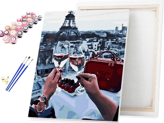 Malowanie po numerach Toast w Paryżu - Francja / beliart beliart