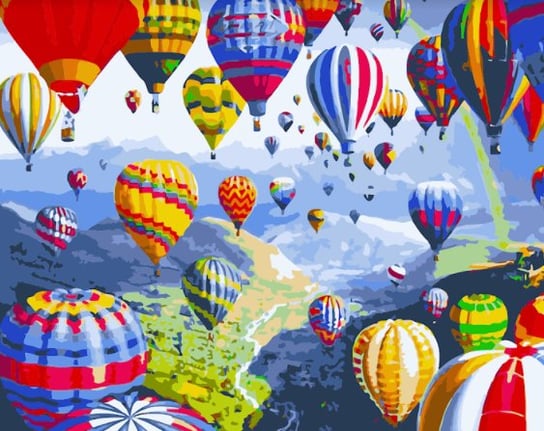 Malowanie po numerach, Turecka podróż balonem, 40x50 cm hobby-maniak
