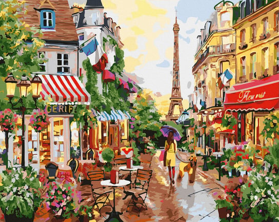 Malowanie Po Numerach Ulica W Paryżu 40X50 Twoje Hobby