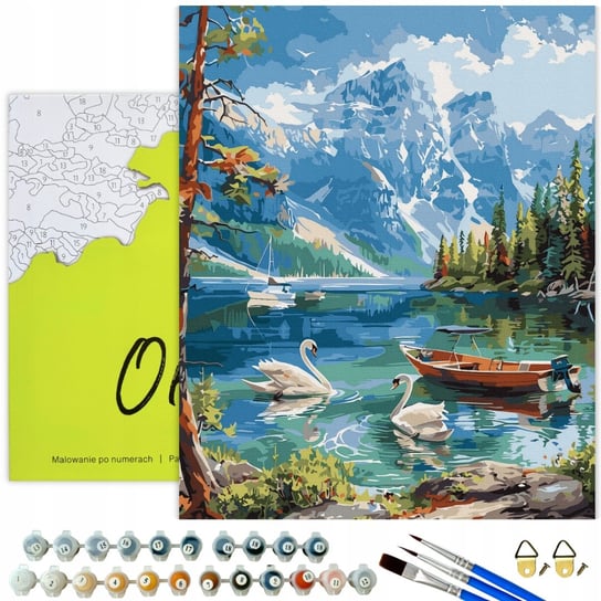 MALOWANIE PO NUMERACH Z RAMĄ Obrazy Do Malowania po numerach Pejzaż Oh Art! Oh Art!