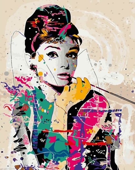 Malowanie po Numerach Zestaw Artimento 40x50 na Blejtramie, Audrey Hepburn Artimento