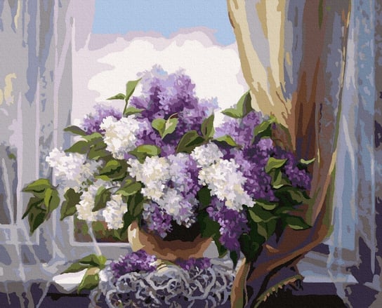 Malowanie Po Numerach Zestaw Lilac przy Oknie 40x50 Inna marka