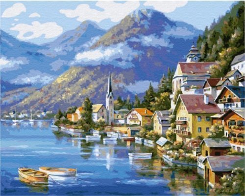 Malowanie Po Numerach Zestaw Malownicza Austria 40X50 Twoje Hobby