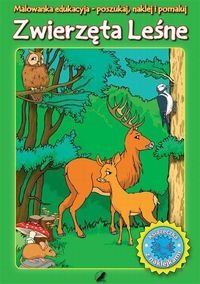 Malowanka edukacyjna z naklejkami. Zwierzęta leśne. 2-4 lata Opracowanie zbiorowe