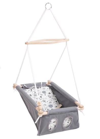 Małpiszon, Huśtawka dla niemowlaka Baby Grey Space Małpiszon