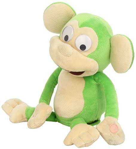 Małpka Chichocząca zielona maskotka Furfis Funny Monkey IMC Toys