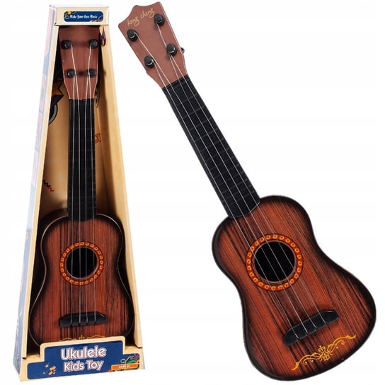 MalPlay, gitara dla dzieci plastikowa drewno muzyka 45cm MalPlay
