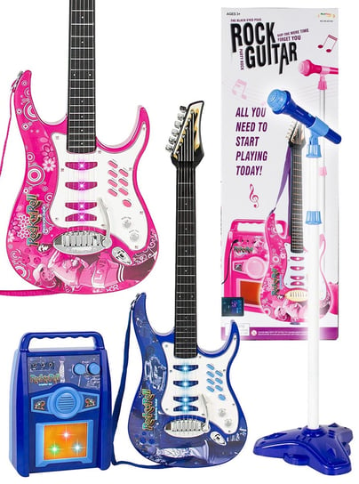 MalPlay, gitara elektryczna dla dzieci wzmacniacz mikrofon MalPlay