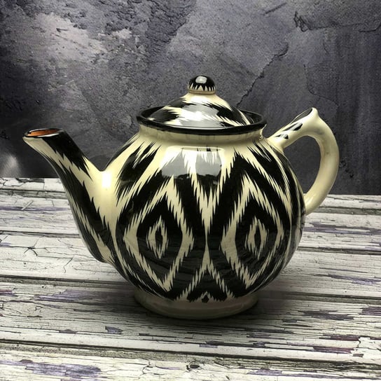 Mały czajnik ceramiczny ręcznie zdobiony „Dzika zebra” pojemność 1000ml Inny producent