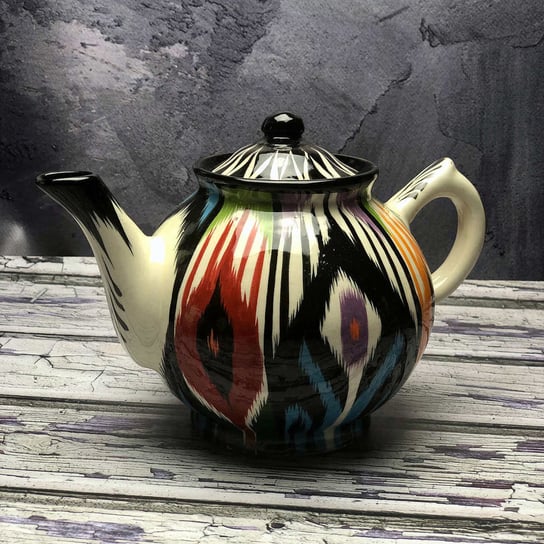 Mały czajnik ceramiczny ręcznie zdobiony „Kocie oko” pojemność 1000ml Inny producent