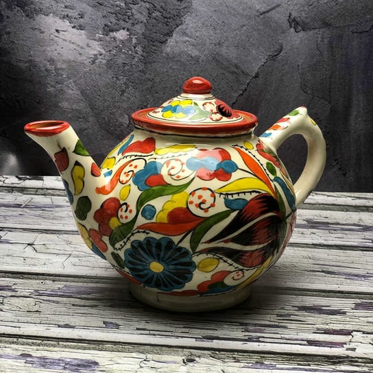 Mały czajnik ceramiczny ręcznie zdobiony „Owocowa energia” pojemność 1000ml Inny producent