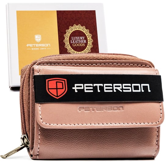 Mały portfel damski skórzany portmonetka PETERSON Peterson
