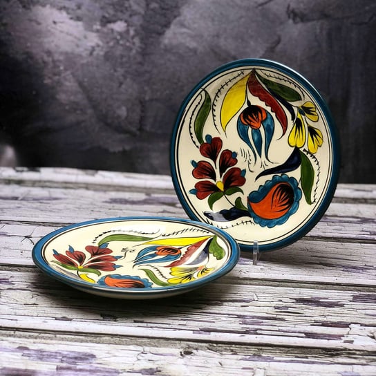 Mały talerz ceramiczny ręcznie malowany „Polna łąka 1” o średnicy 15cm Inny producent