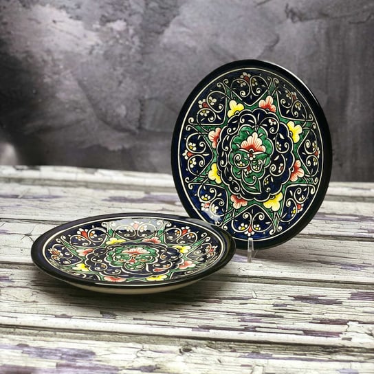 Mały talerz ceramiczny ręcznie malowany „Wschody i zachody” o średnicy 15cm Inny producent