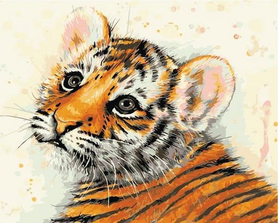 Mały tygrys - Malowanie po numerach 30x40 cm ArtOnly
